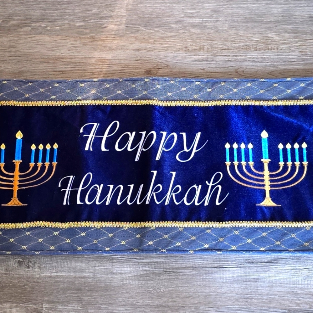 Hanukkah Table Runner
